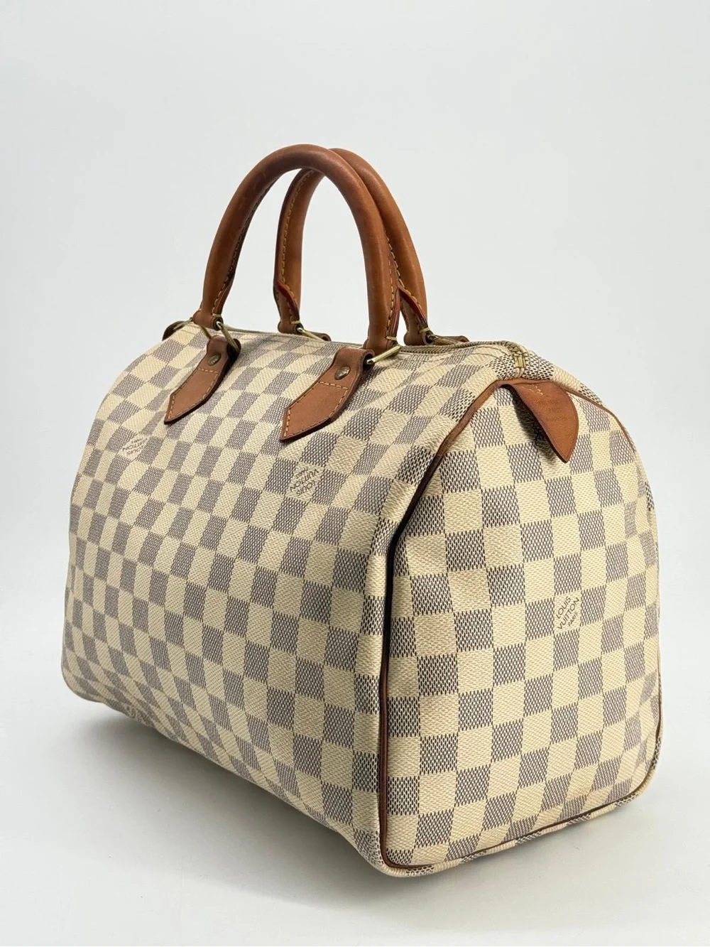 LOUIS VUITTON Damier Azur 30 Canvas Speedy Handbag